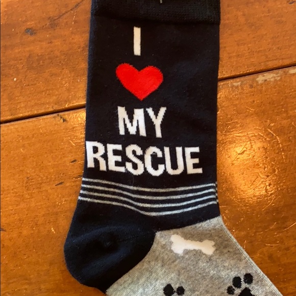 2 PAIR FUN SOCKS |  CRAZY CAT LADY |  ❤️ MY RESCUE - Picture 3 of 9